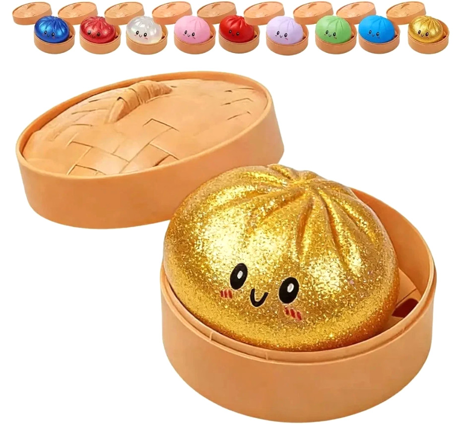 Mystery Squishy Bun Dumpling RARE GLITTER Limited Edition