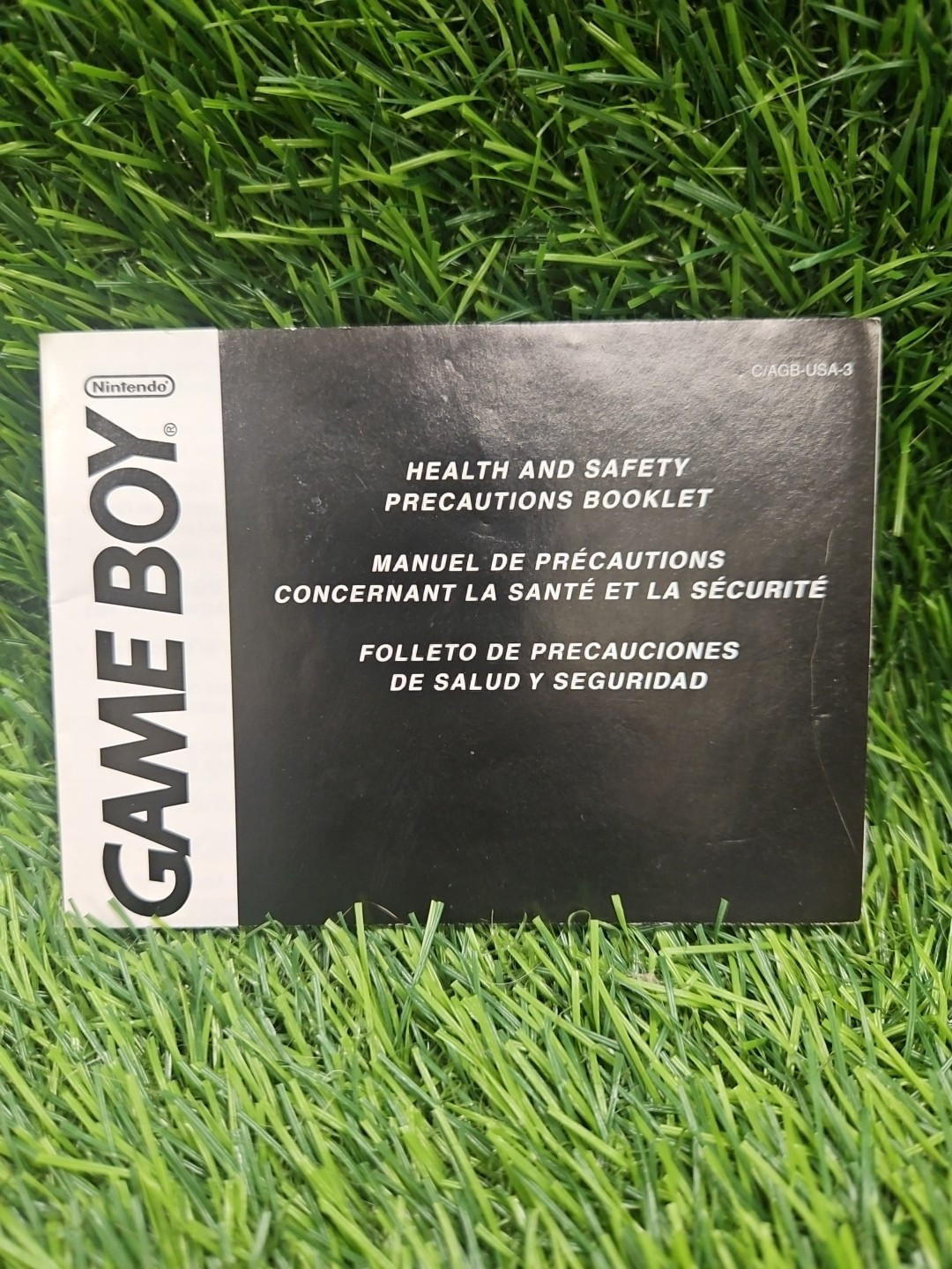 Nintendo Gameboy Health And Safety Precautions Booklet Manual Only Agb-usa-3