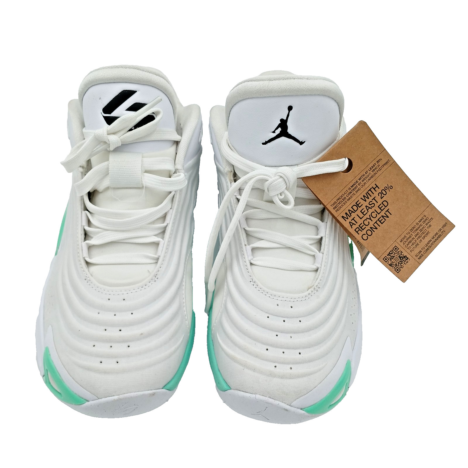 New Mens Nike Jordan Luka 3 Photo Finish (White- Black Volt- Glow Green) Size 8