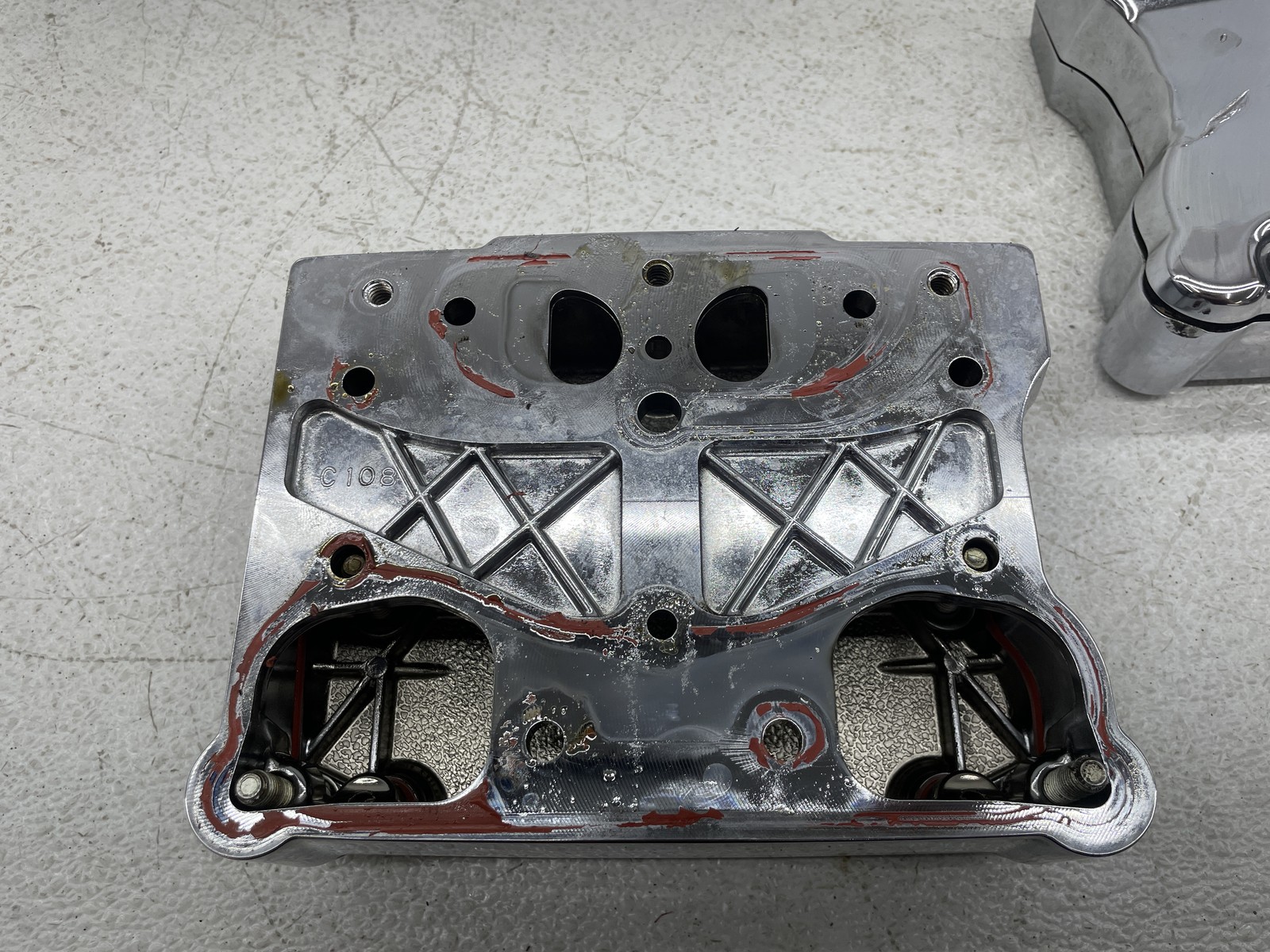 07-11 HARLEY-DAVIDSON ROAD KING FLHR ENGINE ROCKER BOXES VALVE COVERS PAIR