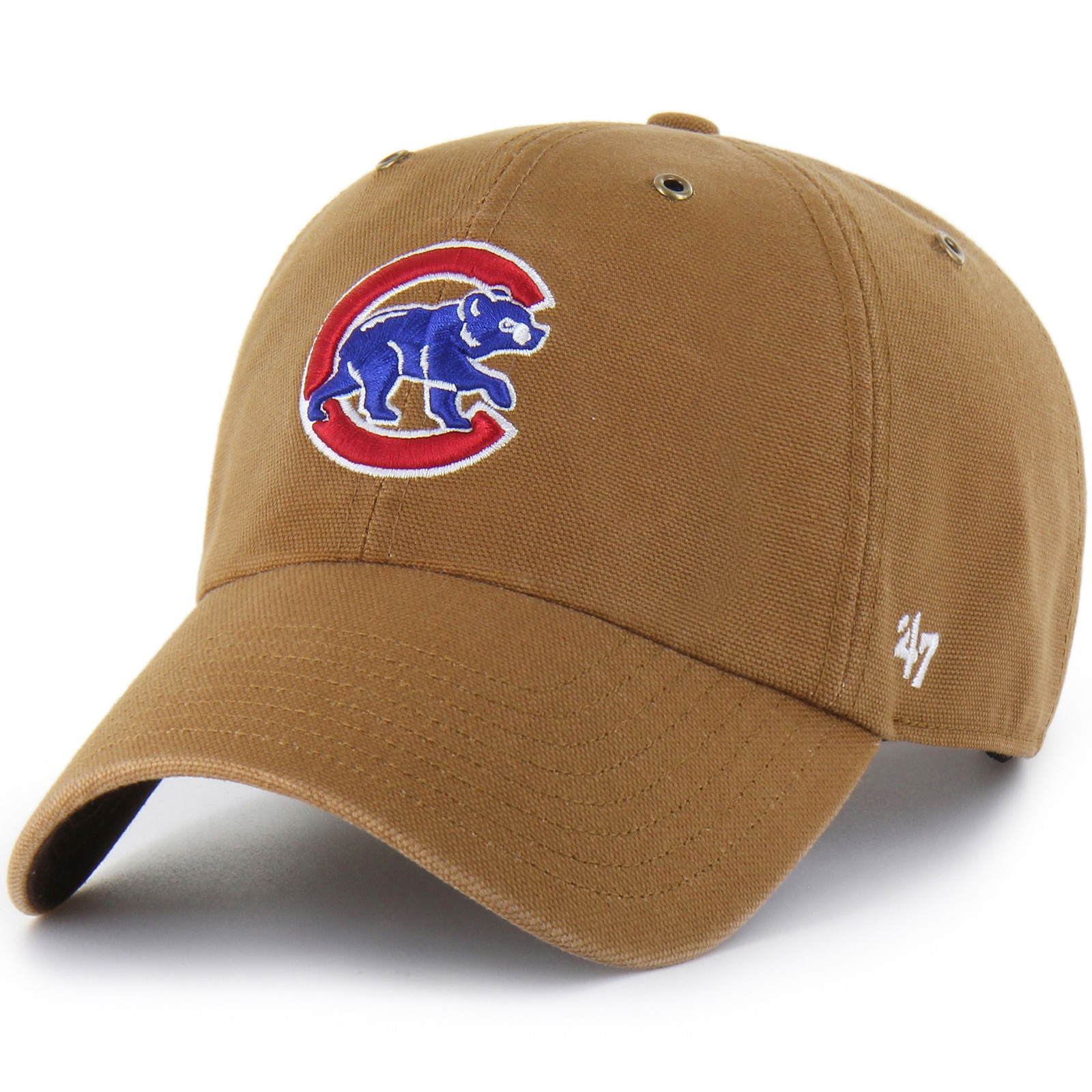 Men's Carhartt x '47  Brown Chicago Cubs Clean Up Adjustable Hat