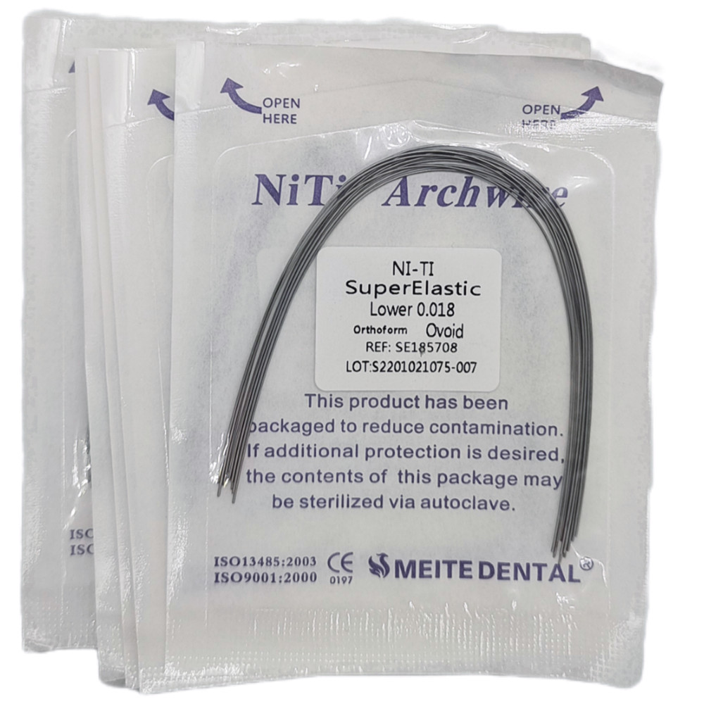 50Bags Dental Orthodontics Niti Super Elastic Arch Wires Round Ovoid/Nature