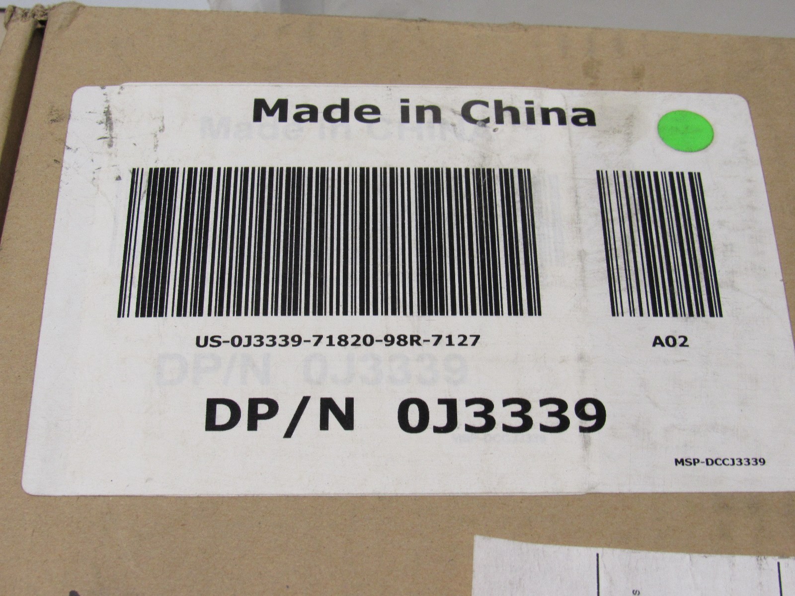 NEW DELL SUSPENDED FALSE CEILING PLATE KIT 0J3339