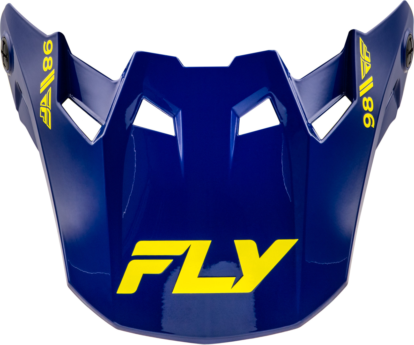 FLY RACING - Formula Cc Objective Visor Navy/Yellow Yl/Sm | 73-4358