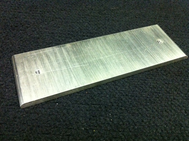Belt Grinder Flat Platen for 2x72" knife making grinder, A2 tool steel 2"