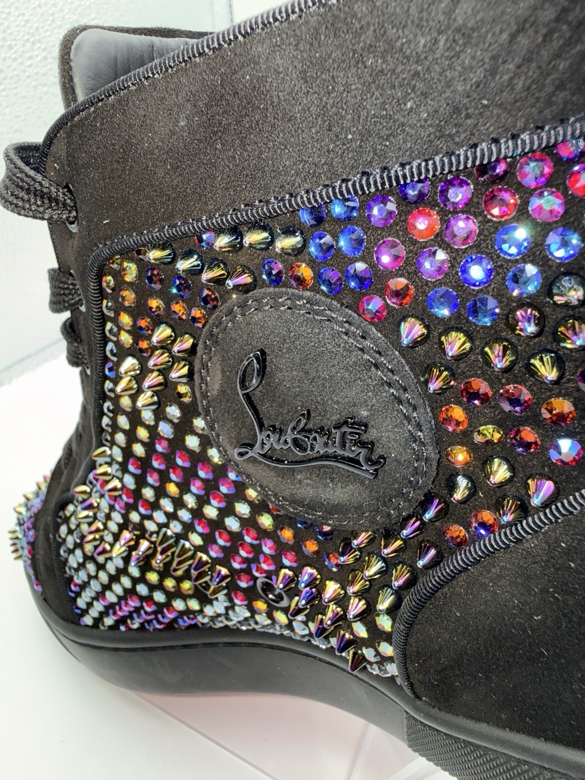 NEW Louboutin Louis Strass Limited 147/170 Loubiguana Stud Spike Sneakers 45 12