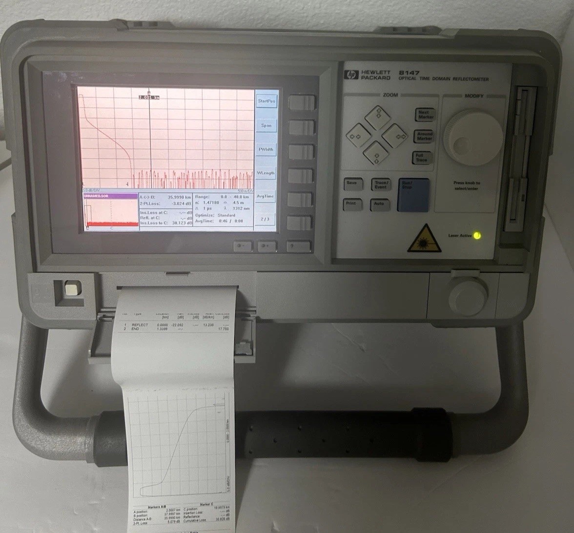 HP Agilent 8147 OTDR /E4310A/ E4324A, Optical Time Domain Reflector, accessories