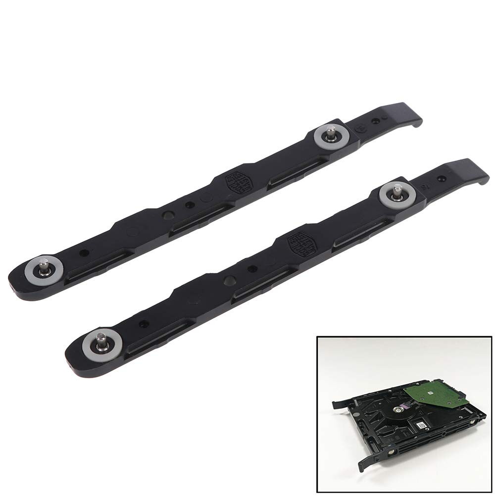 Eshylala 4 Pack Black Chassis Hard Drive Mounting Plastic Rails Durable...