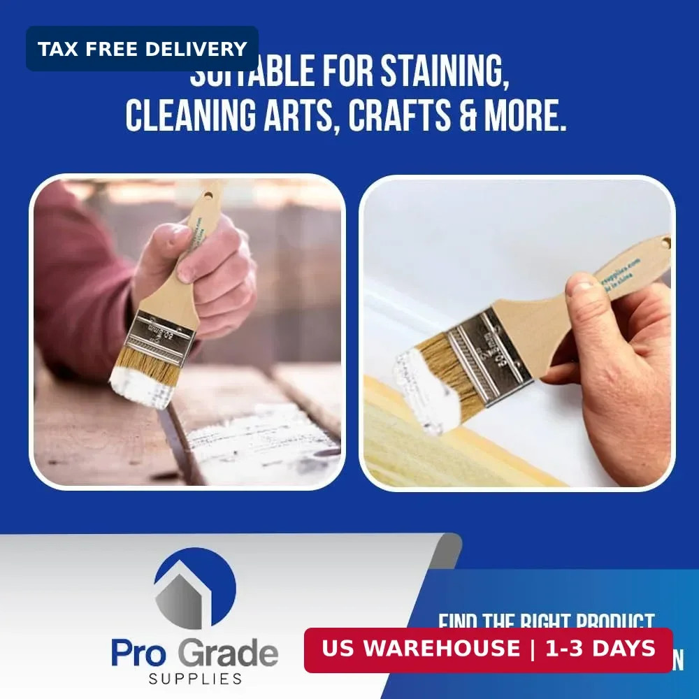 Pro Grade - Chip Paint Brushes - 96 Pack - 2 Inch - Chip Brushes - Versatile for