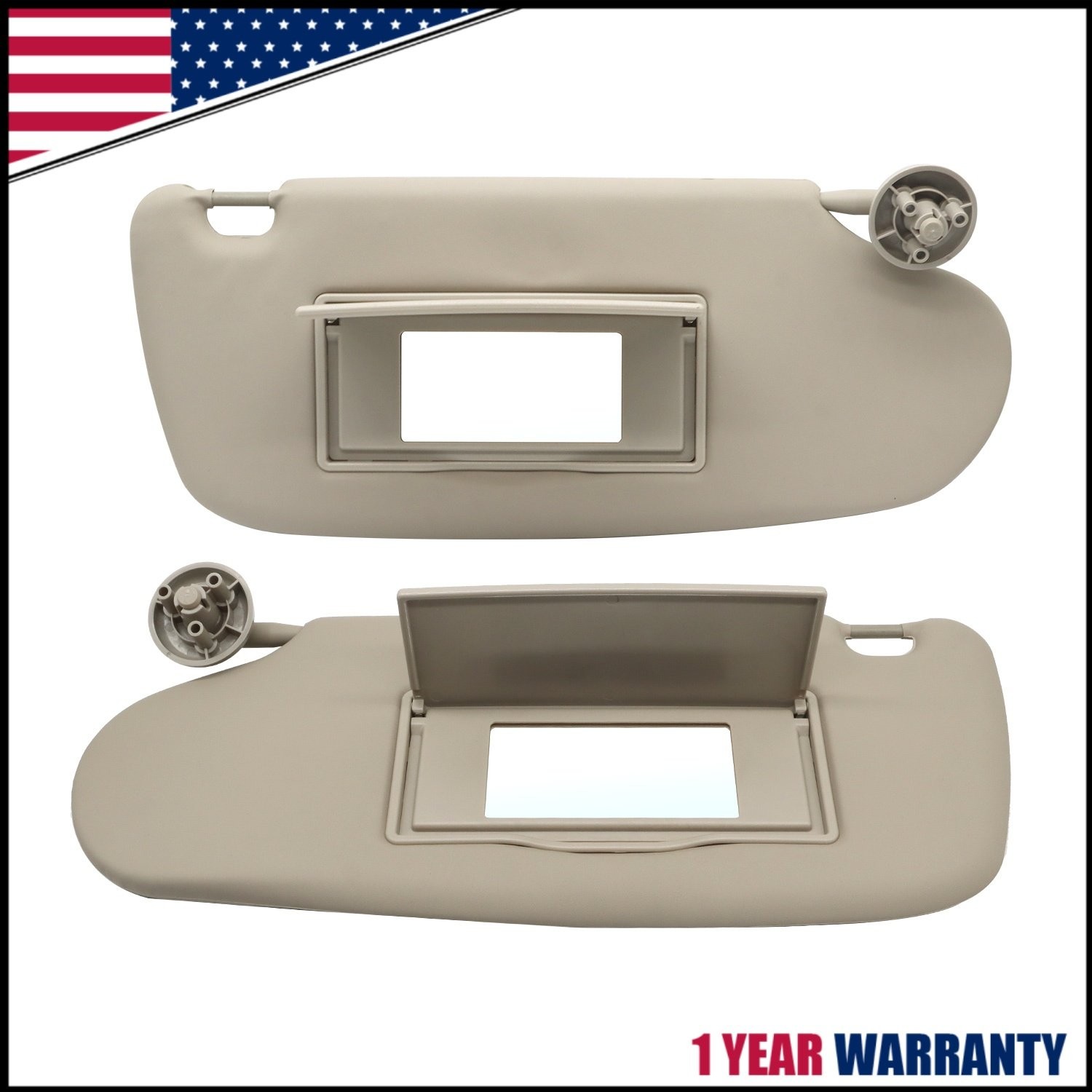 Pair Sun Visor Set For 2002-2009 Dodge Ram 1500 2500 3500 Left + Right