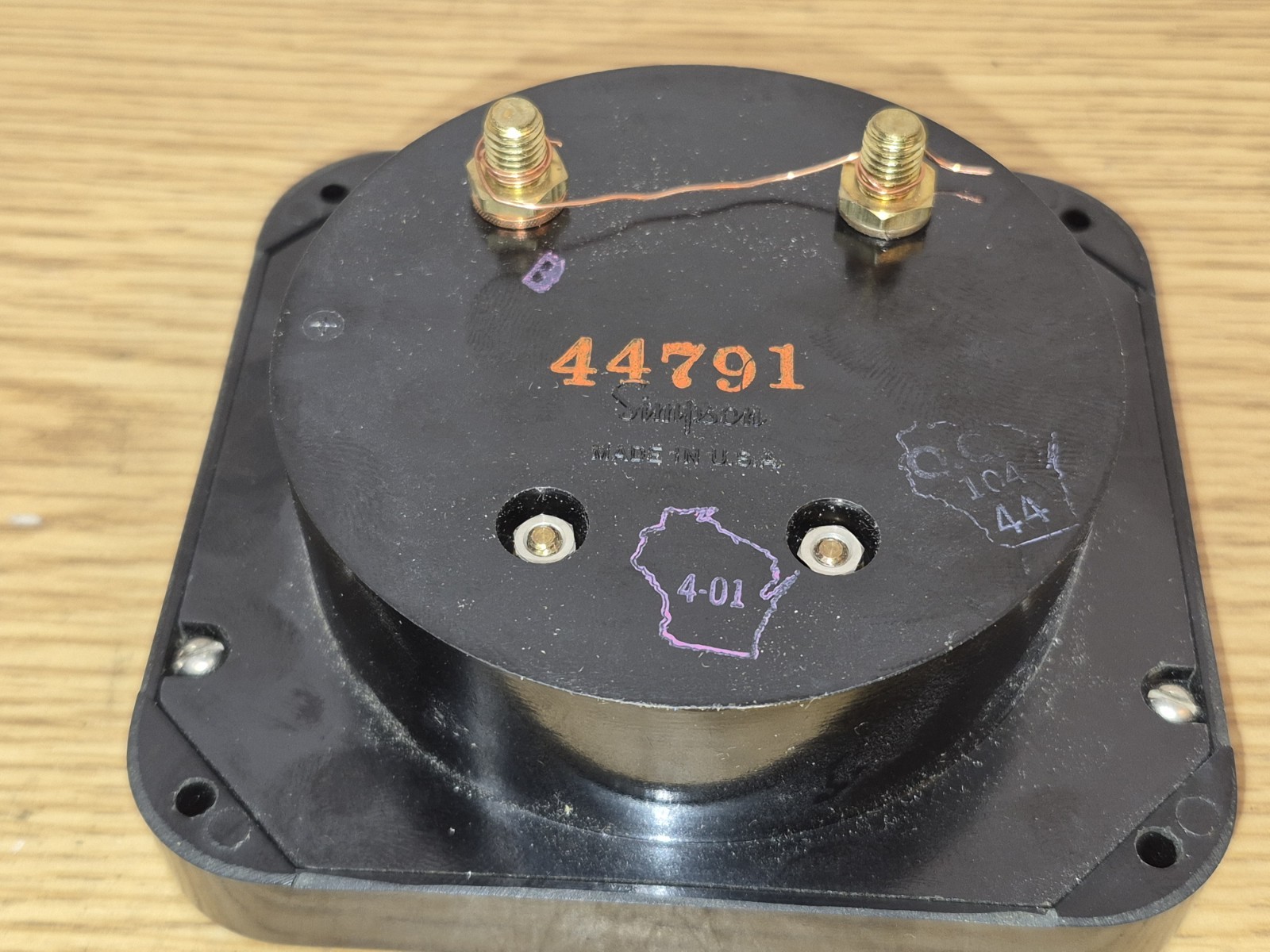 Vintage Hewlett Packard Model HP 1120-0005 Voltmeter Panel Only