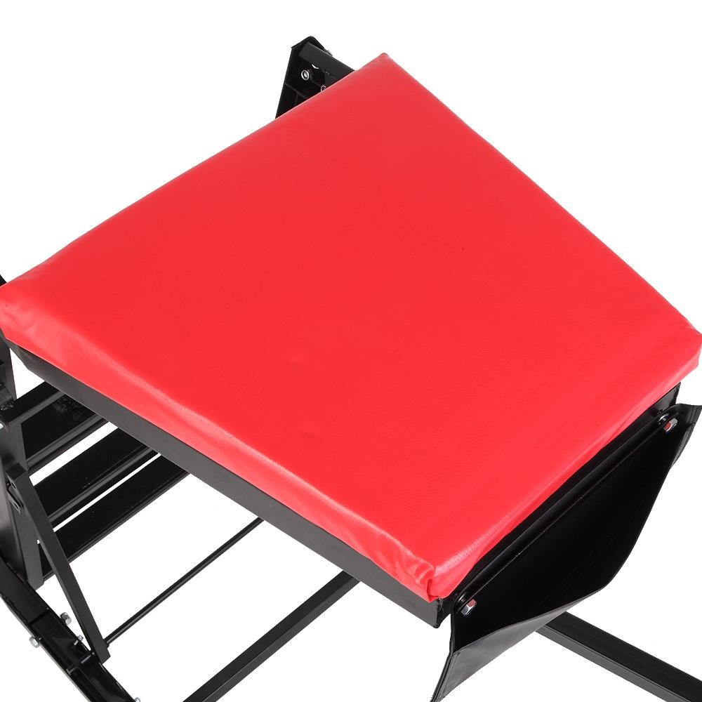 Mechanic Step Ladder Auto Technician Tools Foldable Creeper Portable BLK