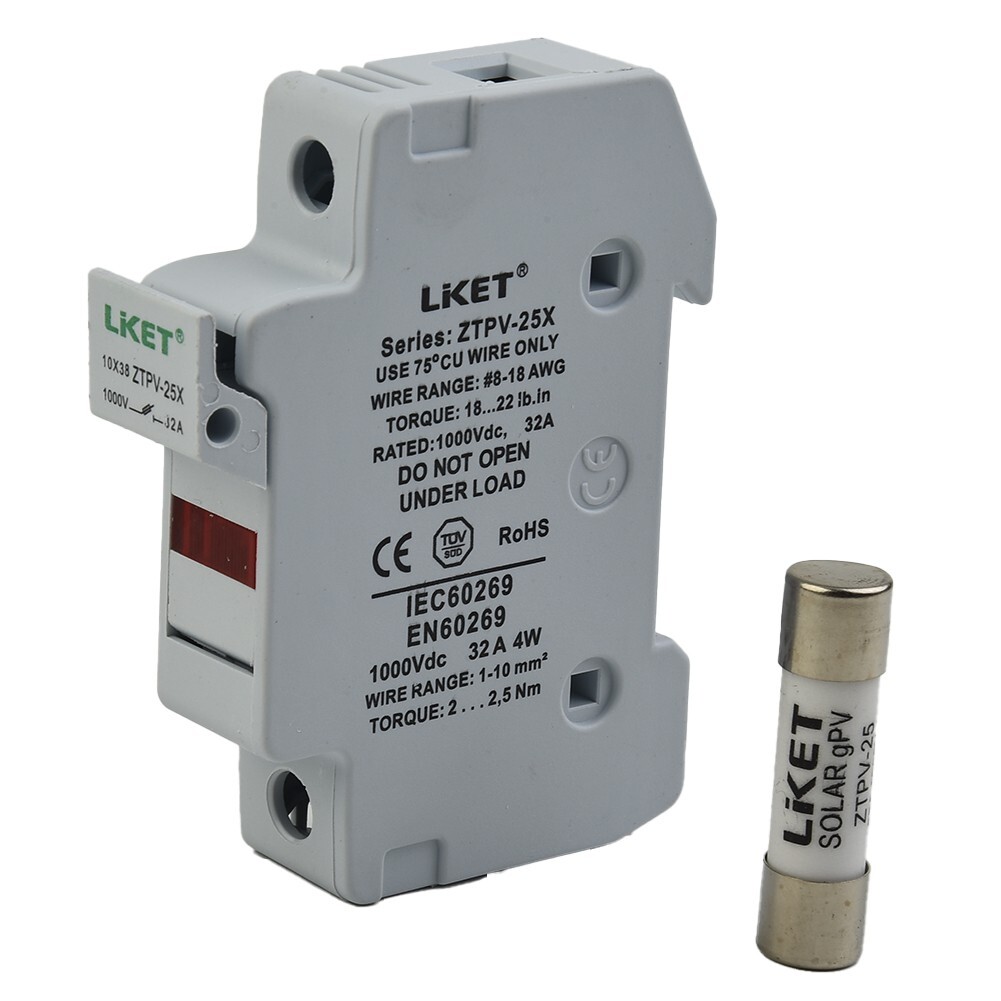 Superior For Solar System  for PROTECTION 1000V DC Fuse 10x38mm gPV with LED