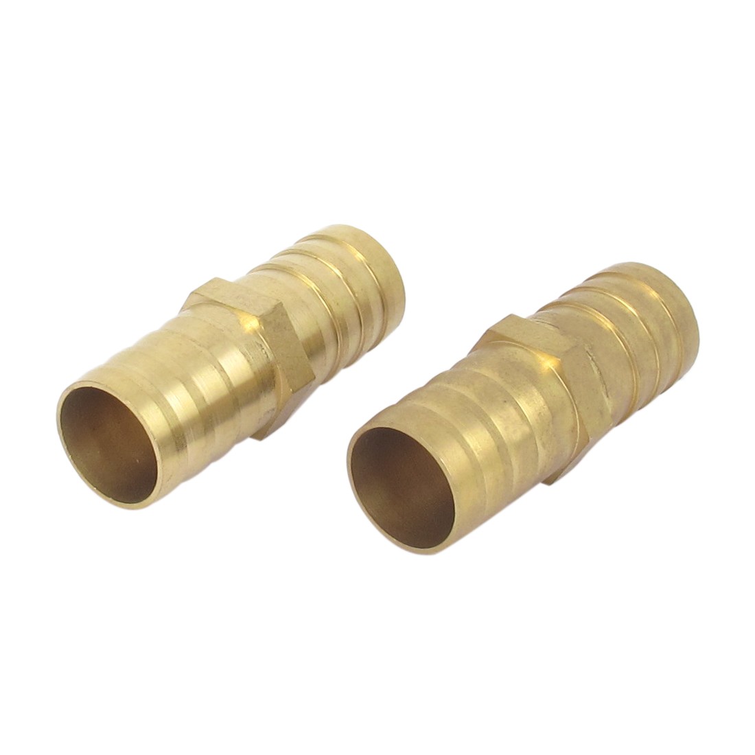 19mm Inner Dia Air Straight Hose Pipe Barb Coupler Connector Splicer 2pcs