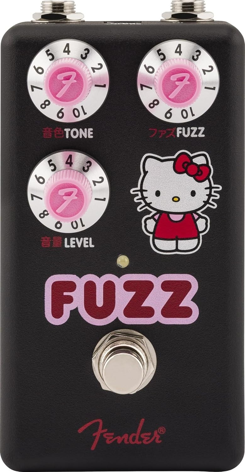 Fender Fuzz Pedal Hello Kitty Black