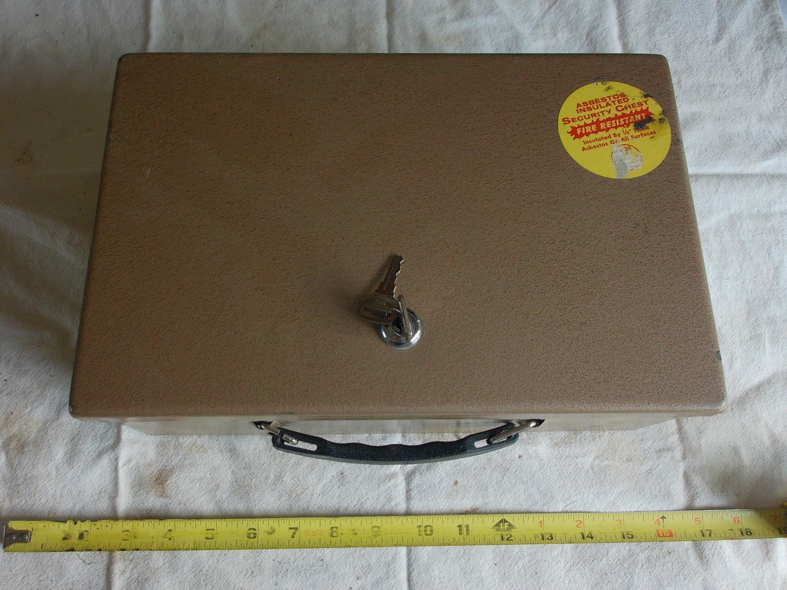 Vintage Rockaway Security Chest with Keys Solid condition! Lot 26-29-3