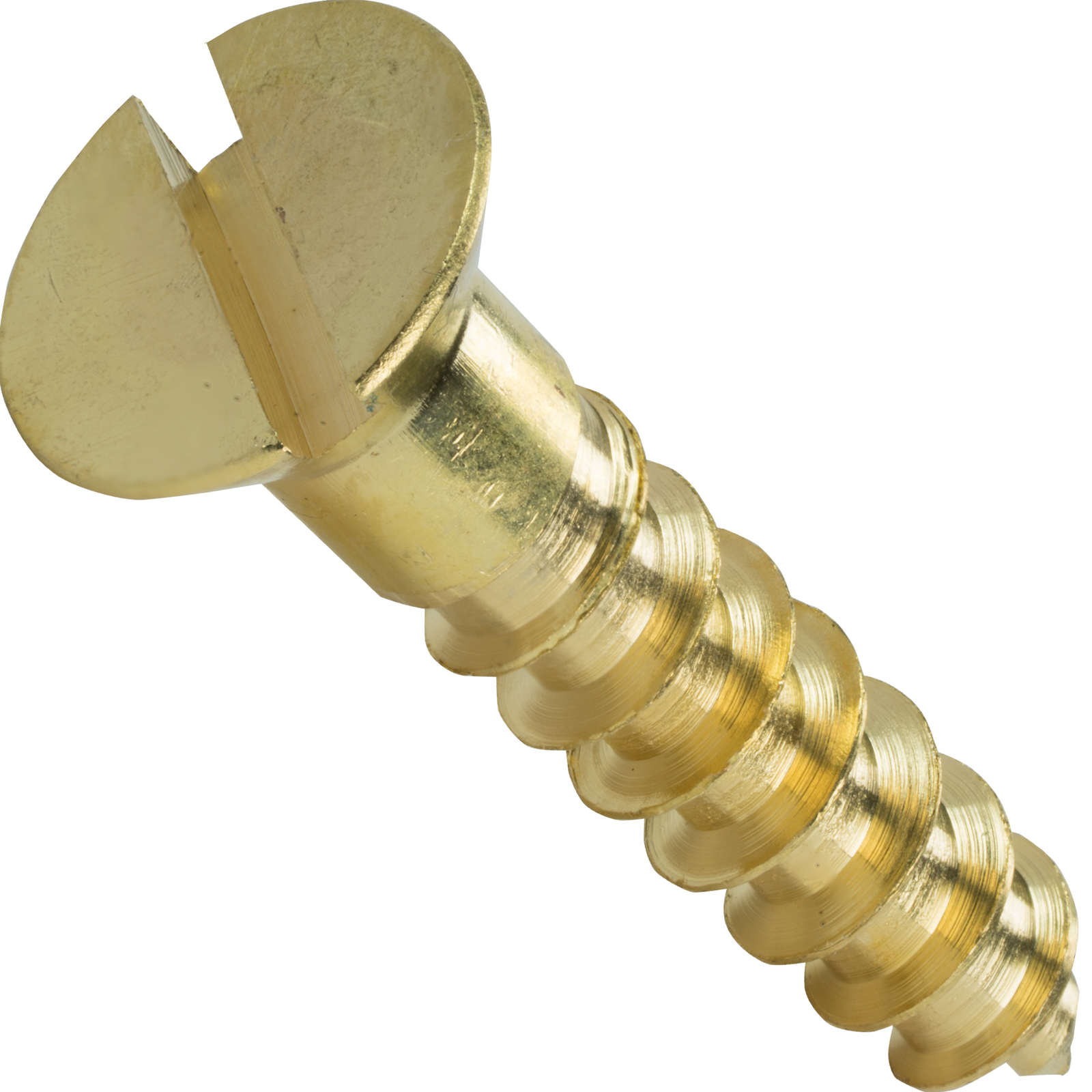 #4 x 3/4" Solid Brass Flat Head Wood Screws Slotted Drive Qty 100