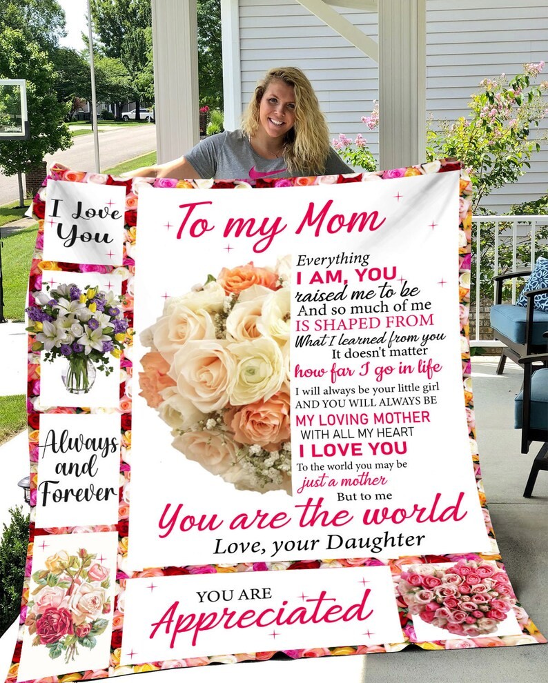 To My Mom You Are Appreciated Blanket Gift