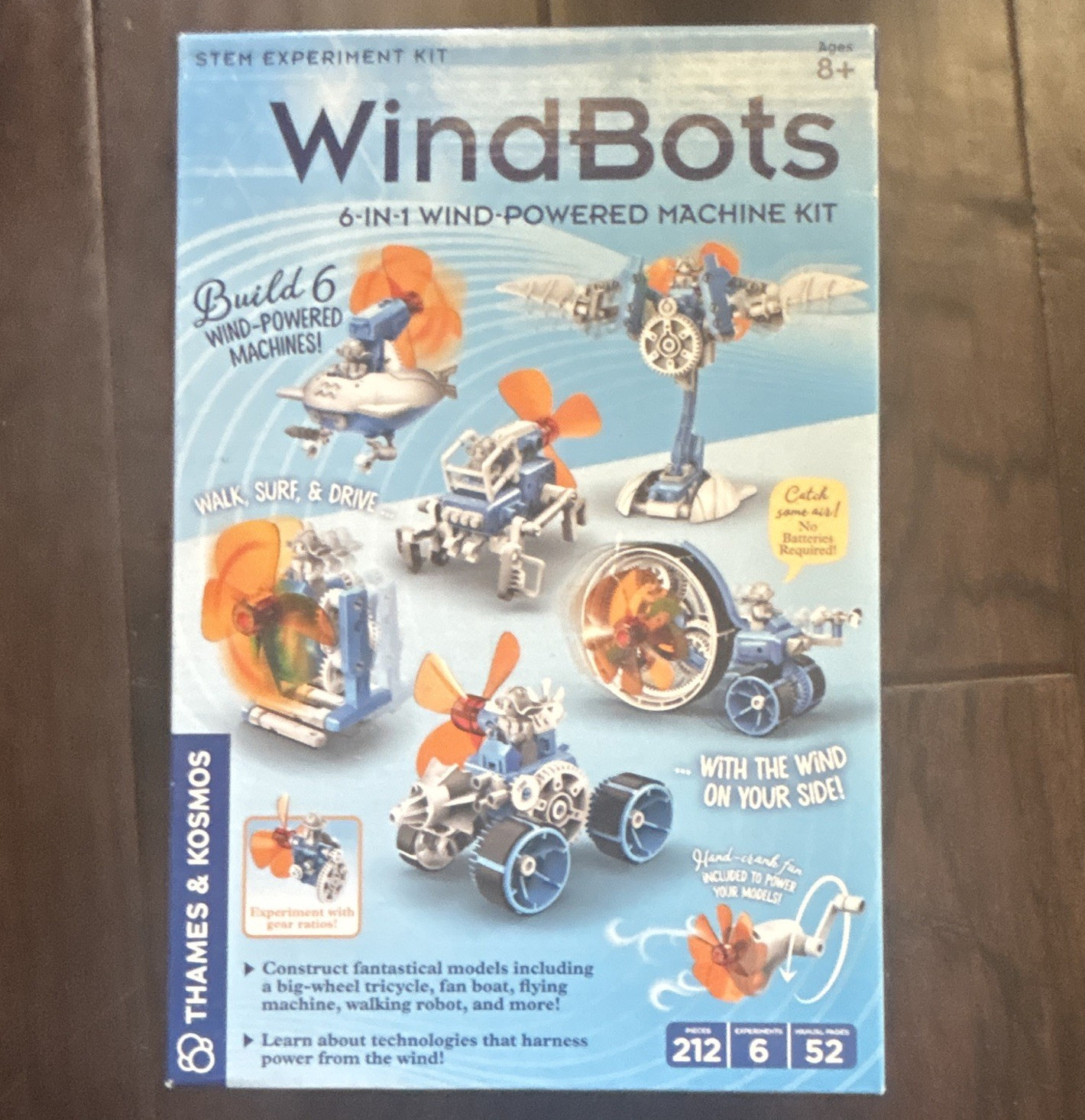 Thames & Kosmos WindBots 6-in-1 Wind-Powered Machine STEM Kit 8+ 550047