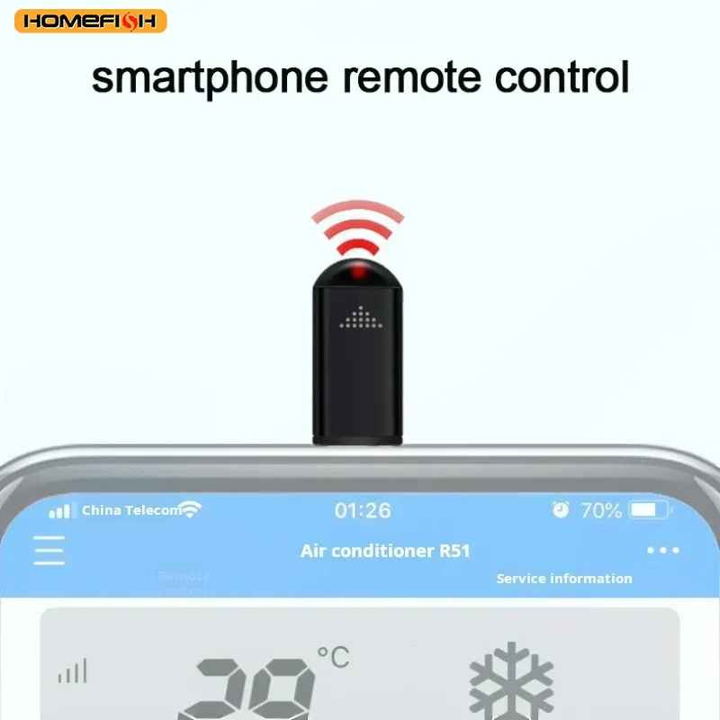 Type-C Micro USB Smart IR Remote Phone TV Air Mini Adapter Infrared Transmitter