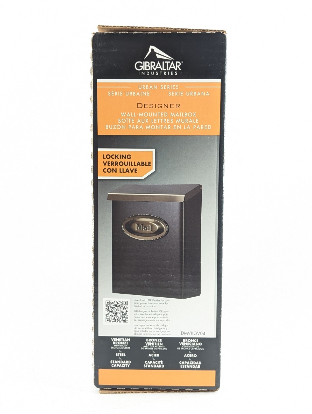 Gibraltar Mailboxes Designer Locking Medium Capacity Galvanized Steel Venetian