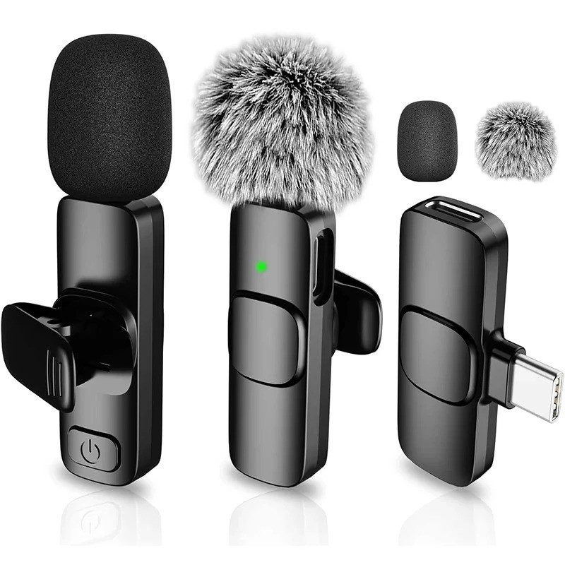 NEW Wireless Lavalier Lapel Microphone for iPhone iPad Type-C Vlog Podcast Mic