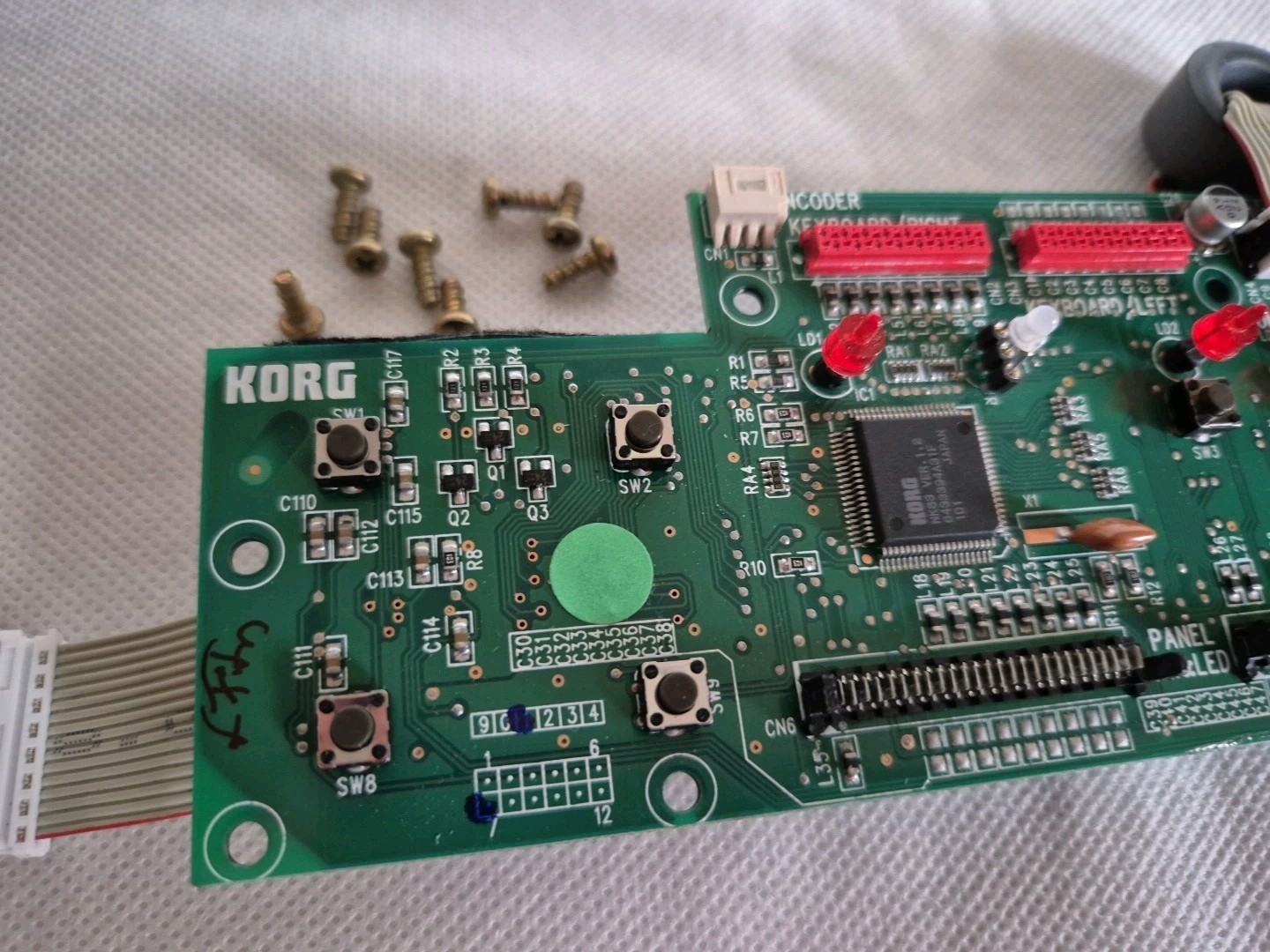 KORG PA80 Arranger Keyboard Performance/Program etc. Operation Board