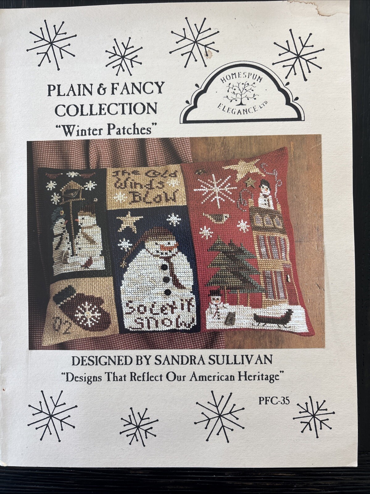 Homespun Elegance - Plain And Fancy - Winter Patches Pattern
