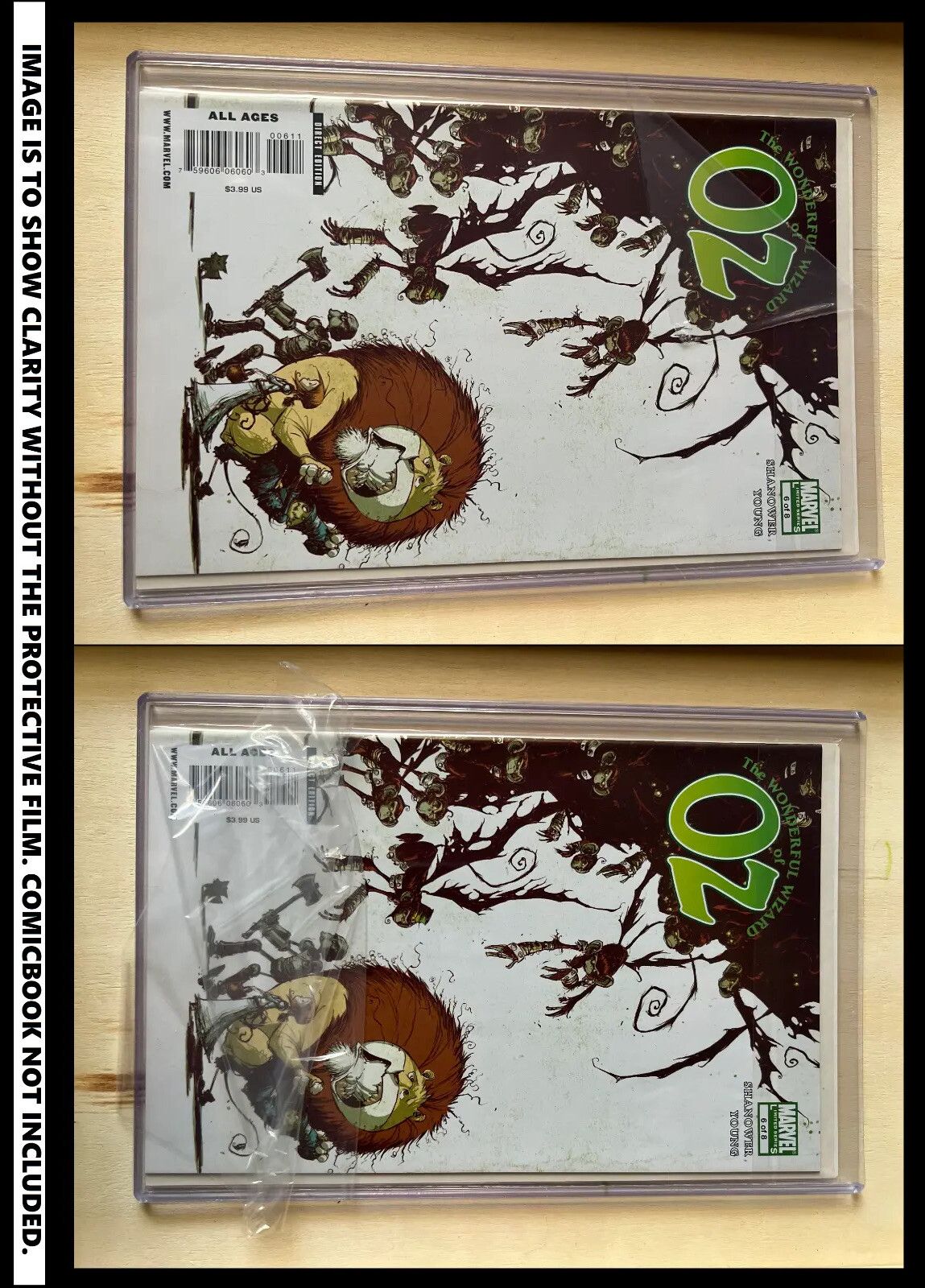 COMIC BOOK PROTECTOR CASE TOPLOADER 20 PACK WITH REMOVABLE FILM 7"x10.75"