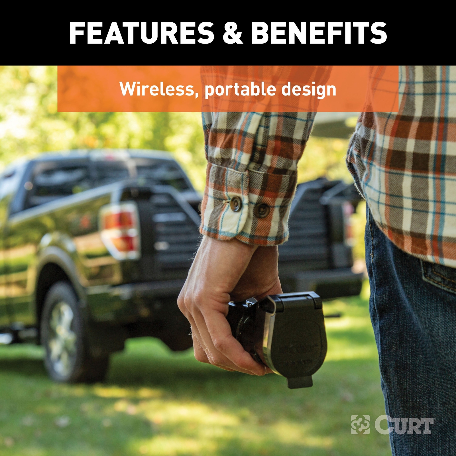 Echo Mobile Trailer Brake Controller, 7-Way, Bluetooth? Smartphone Connection