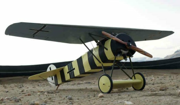 WW1 Fokker D-VIII 55" WS R/C Airplane Laser Cut Balsa Ply Short Kit With Plans