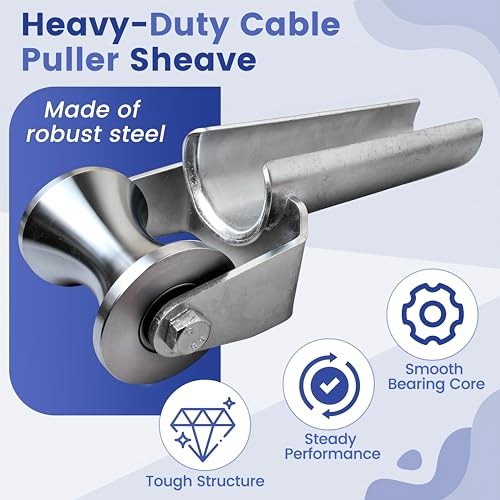 4" SS Cable Puller Sheave Cable Feeding