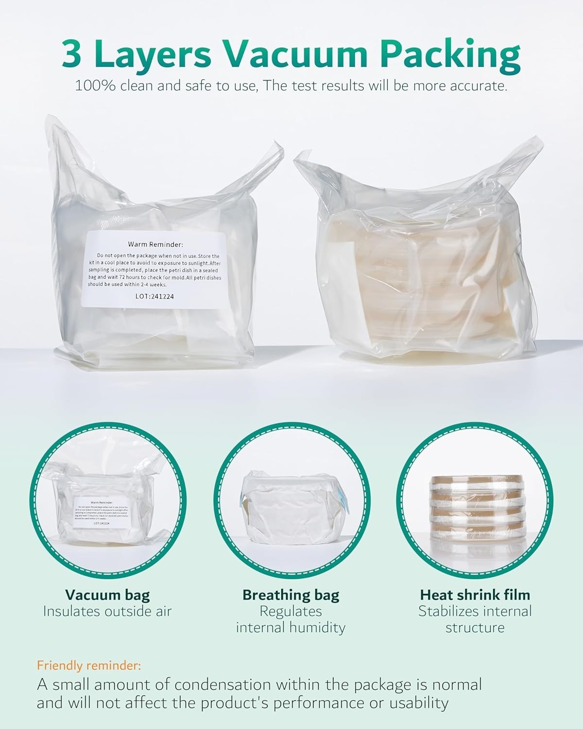 8 Mold Kit for DIY Home Detection - Air Quality & Surface Testing Made Easy