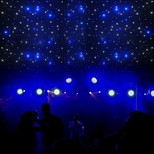 LED Star Stage Backdrop Star Curtain DMX512 Background Starry Sky W/ Controller