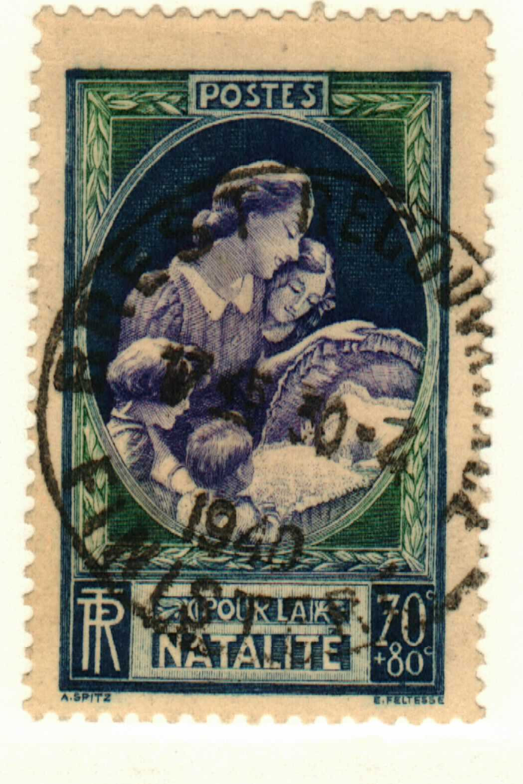 France #B90 used Semi postal