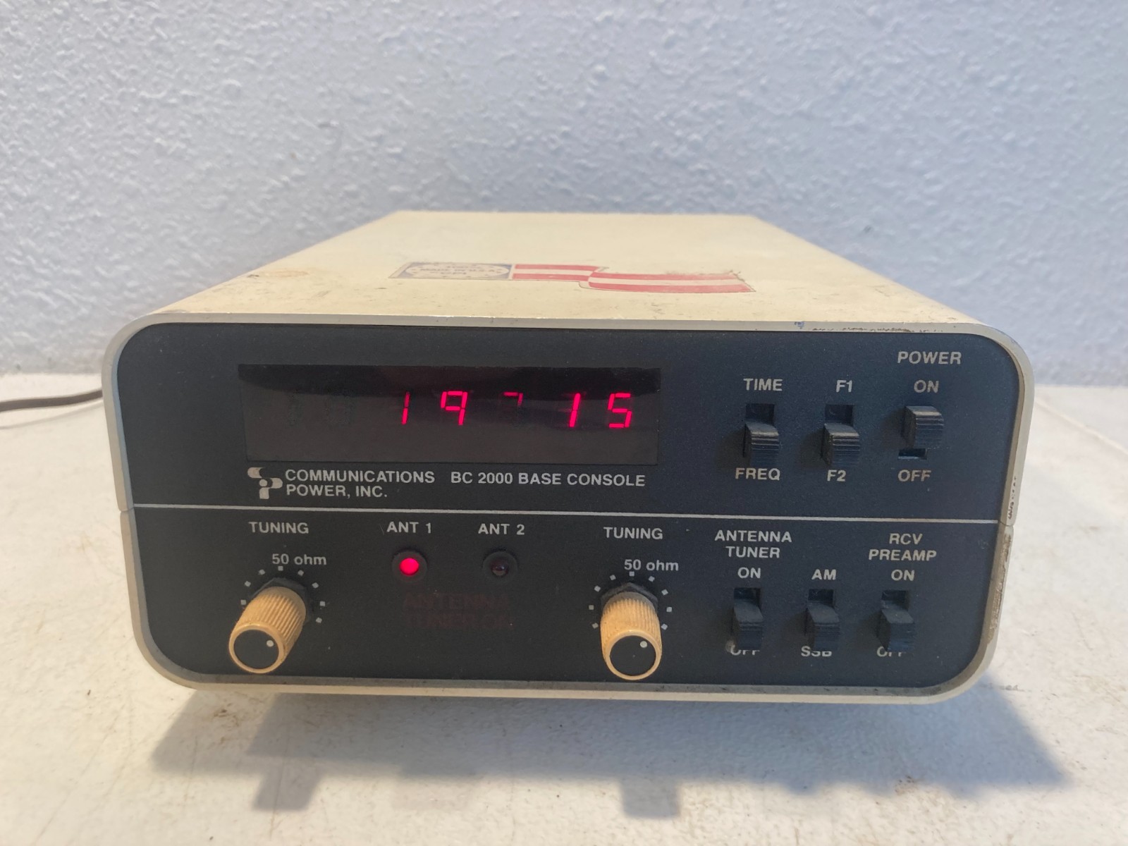 Communications Power Inc BC 2000 Base Console CB Radio Powers On
