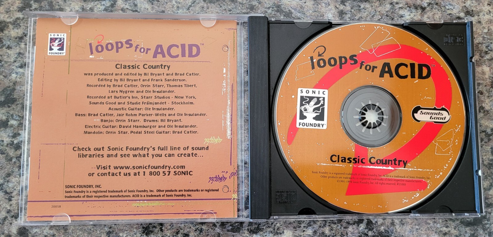 Sonic Foundry Loops For Acid: Classic Country CD-ROM