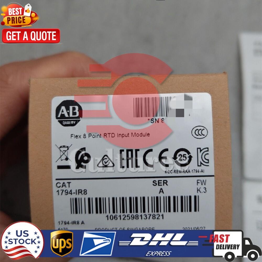 Sealed AB 1794-IR8 Flex 8 Point RTD Input Module Allen Bradley US Free Tax