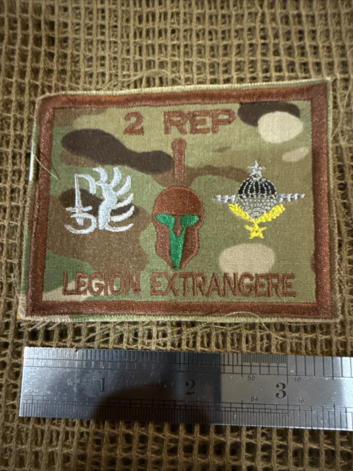 French Foreign Legion 2 Rep Pocket Patch W/Texas Flag Afgan War