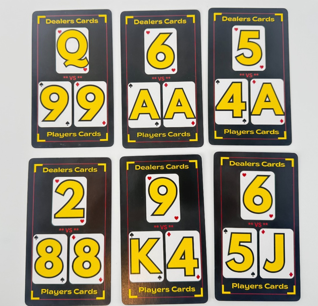 Blackjack Basic Strategy Flashcards – Beginner Casino Game Learning Cards NEW