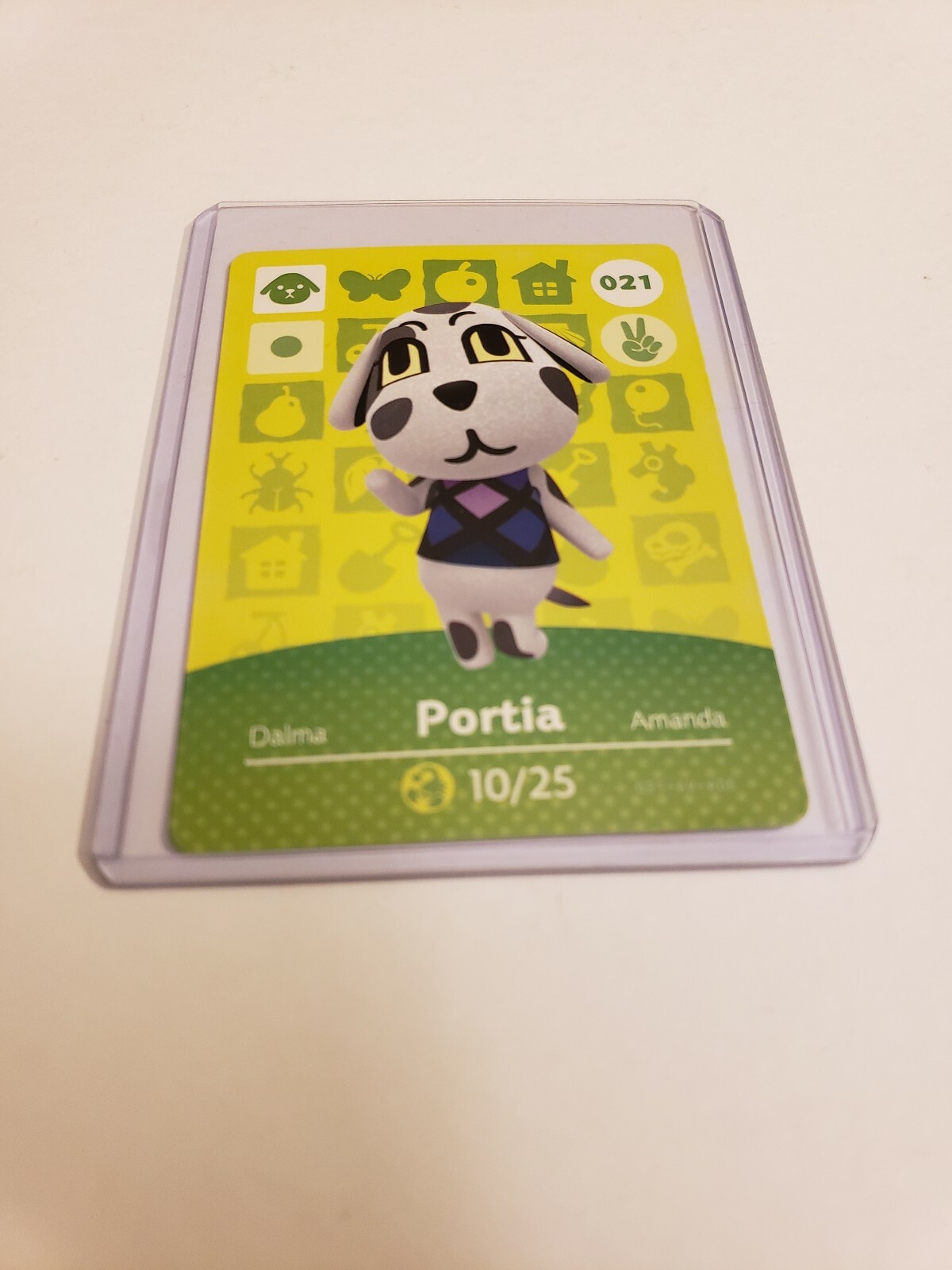 !SUPER SALE! Portia # 021 Animal Crossing Amiibo Card AUTHENTIC Series 1 NEW!