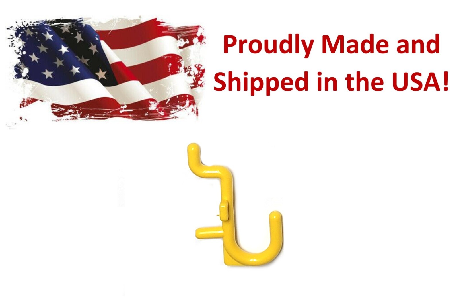 Plastic Yellow J Hook Peg Board Hook Kit Tool Storage Craft Hooks Pick A Pack