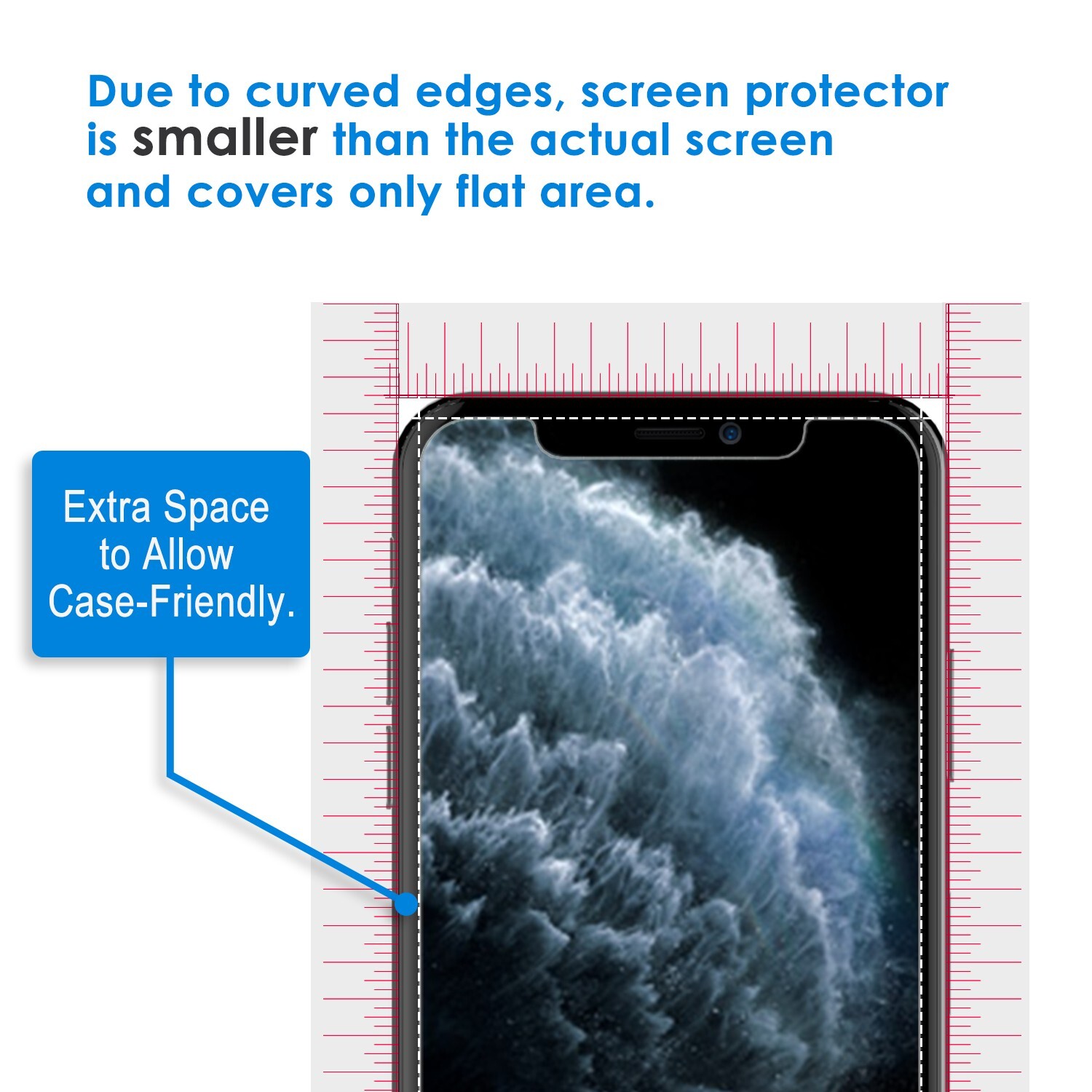 JETech Screen Protector for iPhone 11 Pro Max and iPhone Xs Max 6.5-Inch, 2-Pack