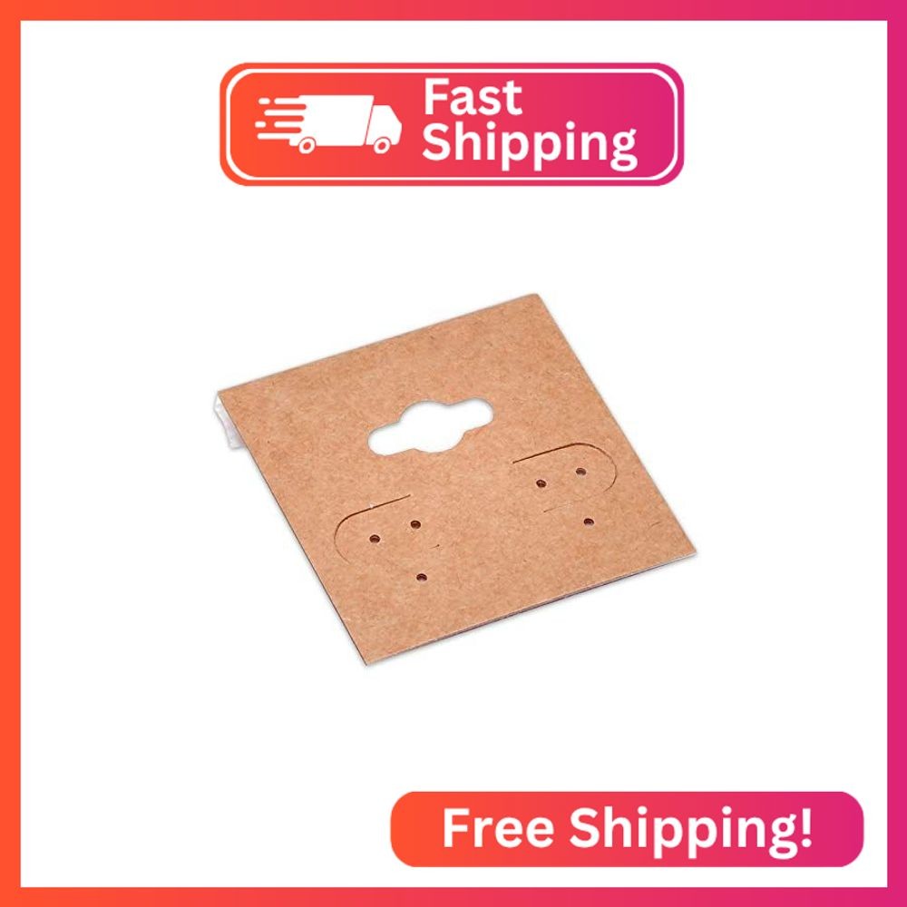 The Display Guys 100-pc Earring Cards for Selling - Jewelry Hanging Earring Disp