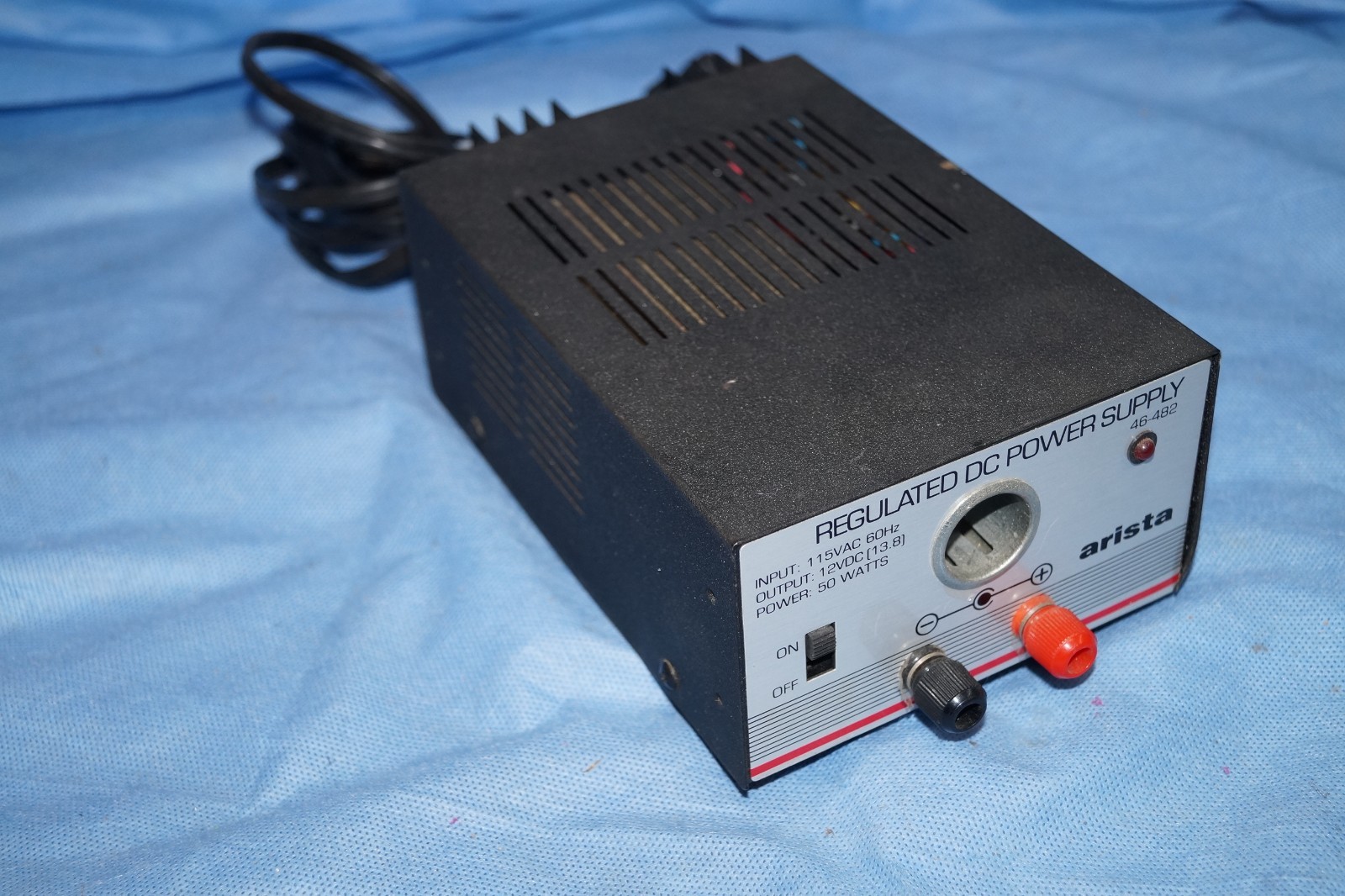 Arista Model 46-482,  115V AC / 12VDC /50W DC Solid State Regulated Power Supply