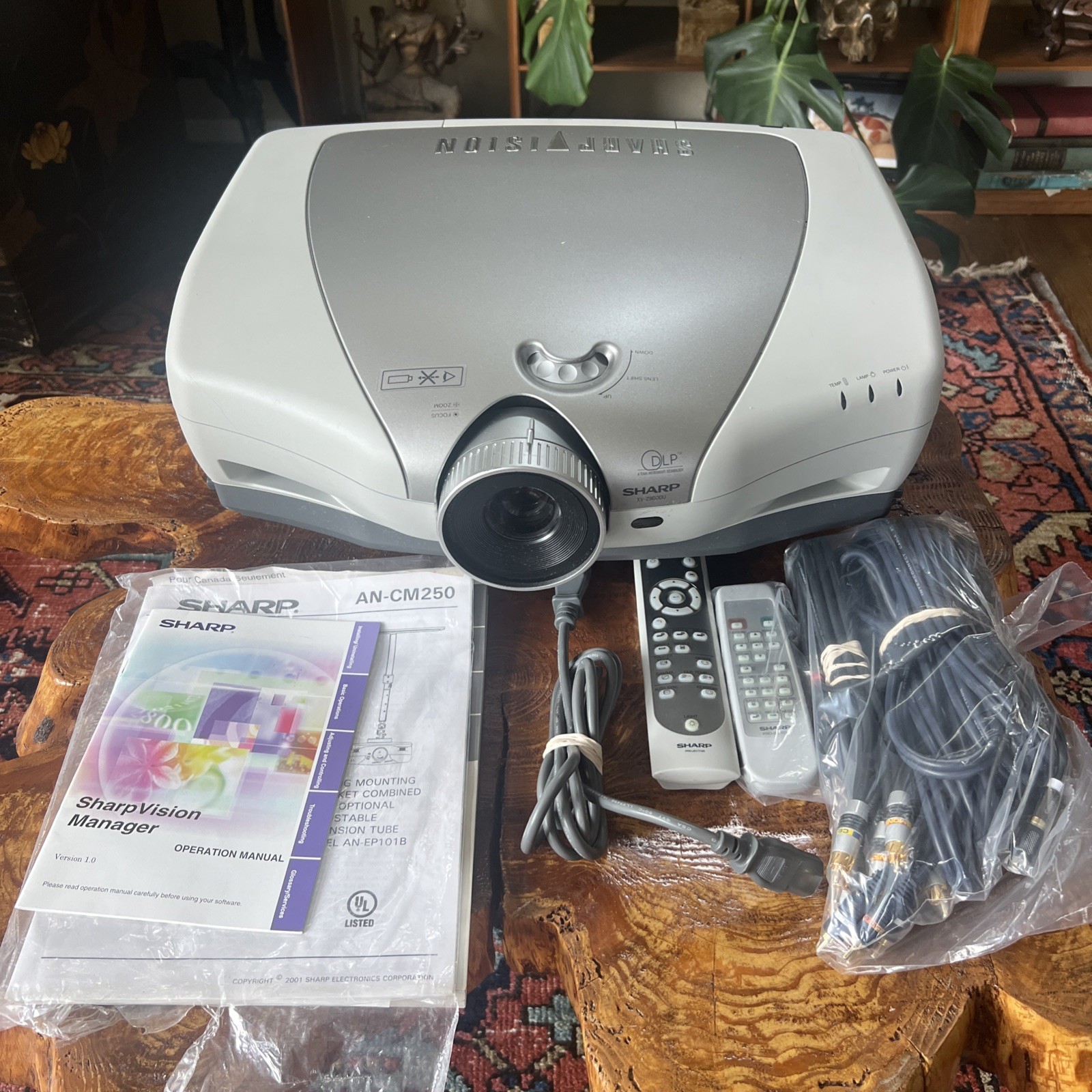 Sharp Vision XV-Z9000U DLP Projector. Works!