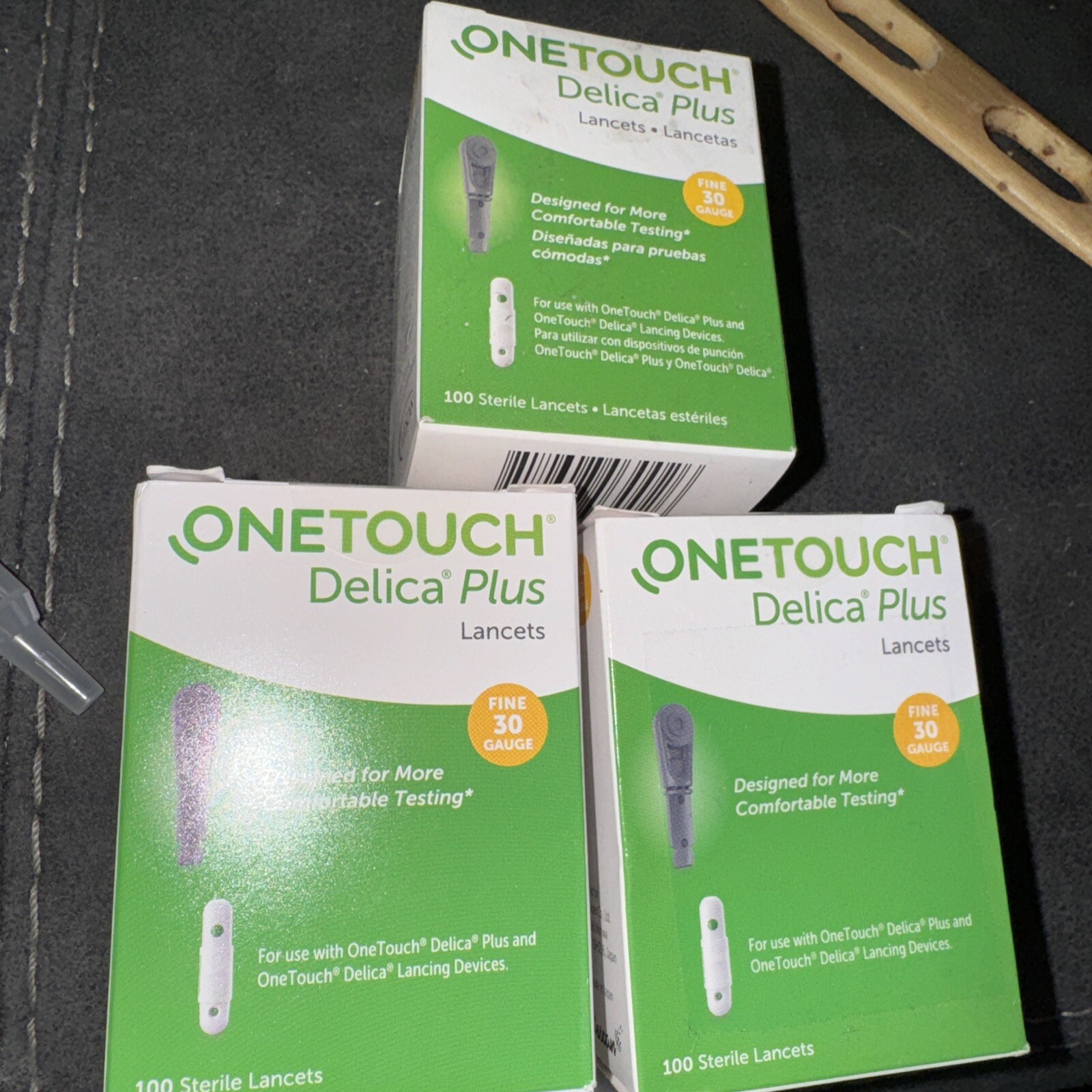 300 ONE TOUCH DELICA PLUS 30 GAUGE LANCETS (3Boxes of 100) Exp 27/2028