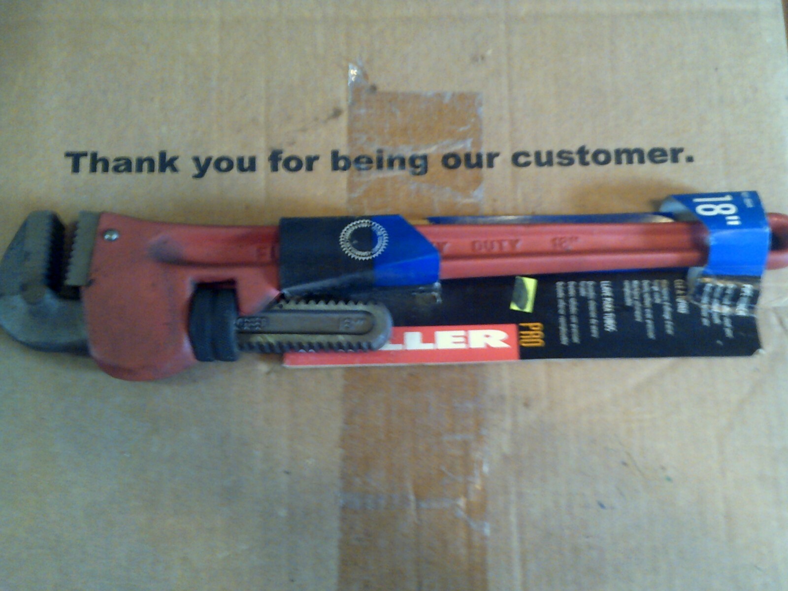 1 Of Fuller Part # 431-0044 Red Pipe Wrench 18"