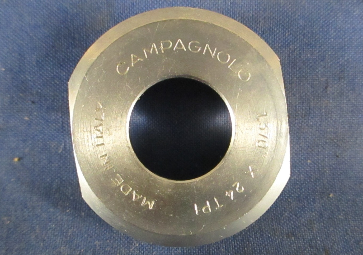 NOS Campagnolo bottom bracket fixed cup English 1.370" x 24 TPI Thin wall