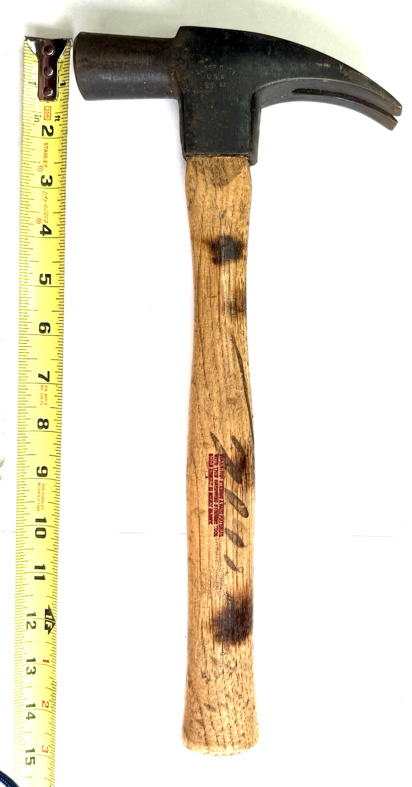 Vintage Super Duty 28oz. Framing Hammer Used Made In USA